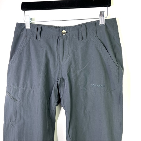 Marmot Hiking Climbing Convertible Pants RollUp Lightweight Outdoors Grey Size 6 - Picture 2 of 9